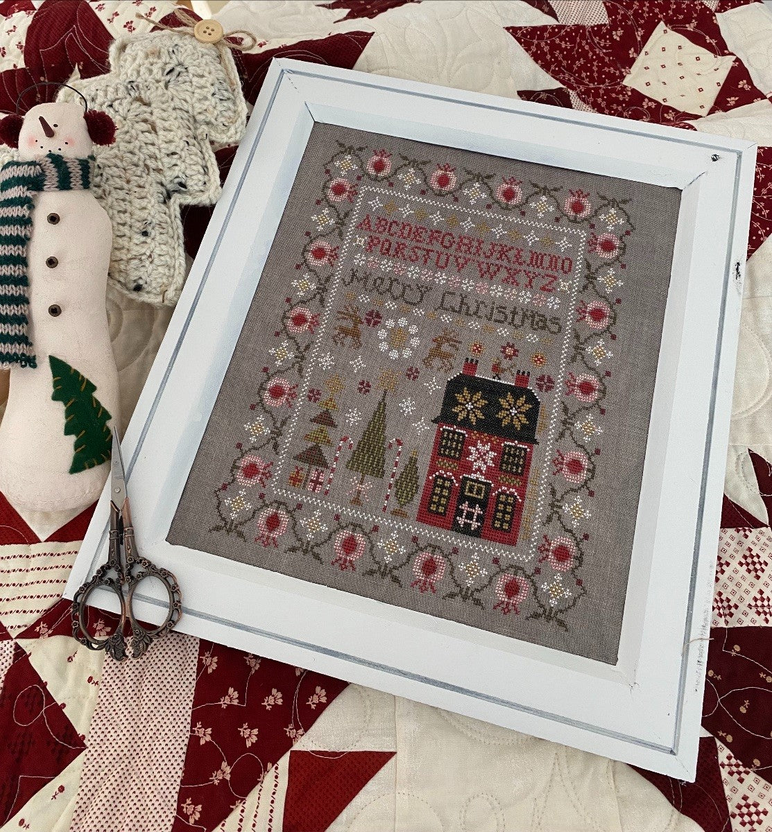 Merry Christmas Sampler - Cross stitch pattern by Pansy Patch