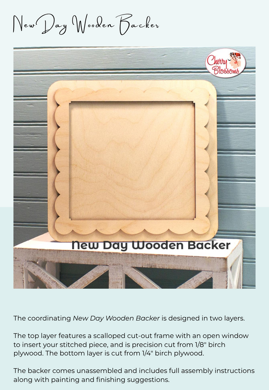 New Day Backing Board by Cherry Blossoms PREORDER