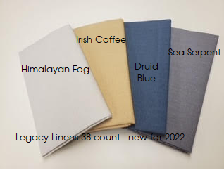 38 count Legacy Linen - Druid Blue