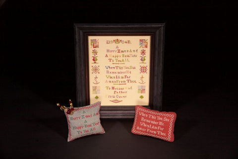 The Needlework of Oscar Topsfield~ Reproduction Sampler Pattern by Hands Across the Sea Samplers