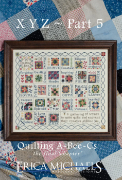 Quilting A-Bee-Cs Part 5 - Cross Stitch Pattern by Erica Michaels