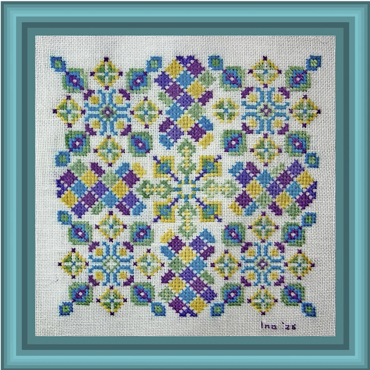 Prism Interlace - Cross Stitch Pattern by Tempting Tangles PREORDER