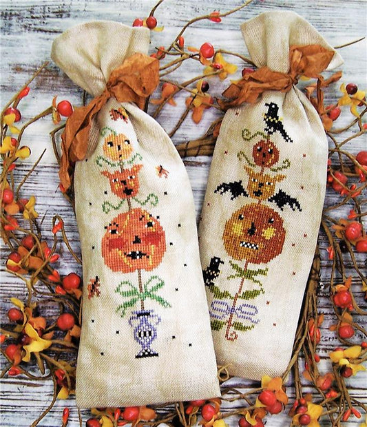 Pumpkin Love Treat Bags - Cross Stitch Chart by Miss Prim