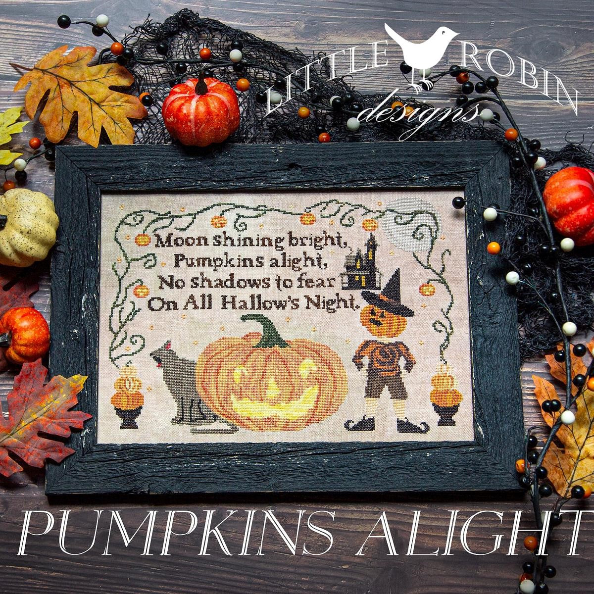 Pumpkins Alight - Cross Stitch Pattern by Little Robin