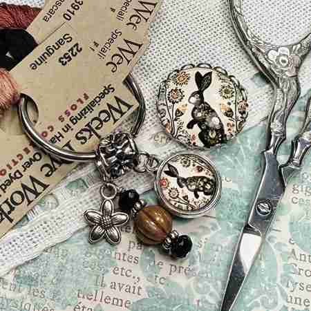 Quaker Rabbit Thread Keep & Needle Minder by My Big Toe Designs PREORDER
