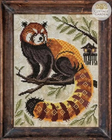 A Year in the Woods II #8 The Red Panda - Cross Stitch Chart by Cottage Garden Samplings