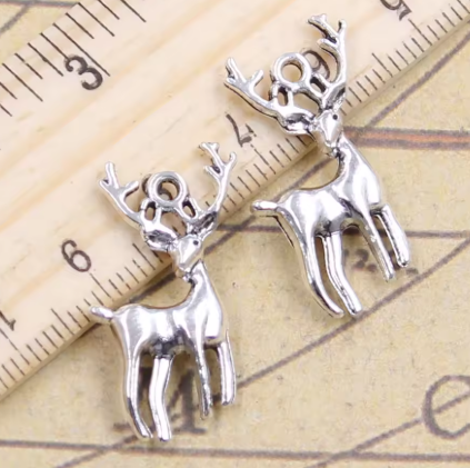 Reindeer Charm 25mm x 15mm
