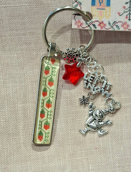 Let it Snow Scissor Fob by Minnie McBean