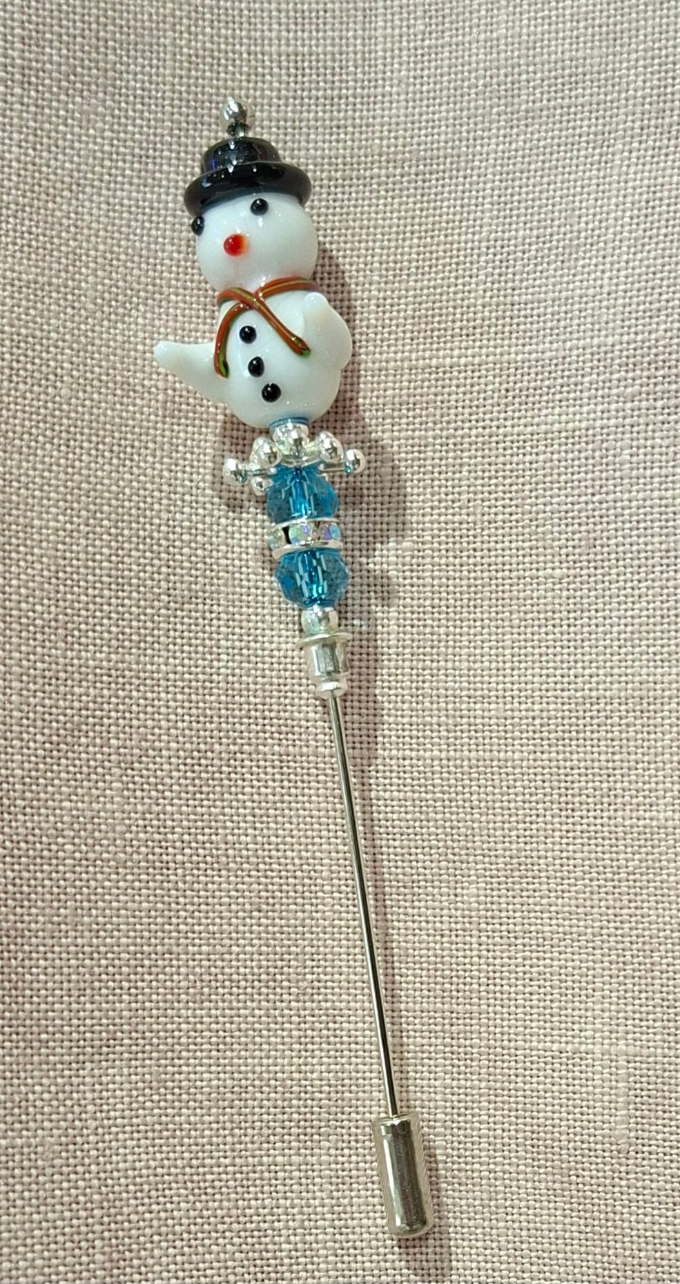 Snowman Pin by Minnie McBean