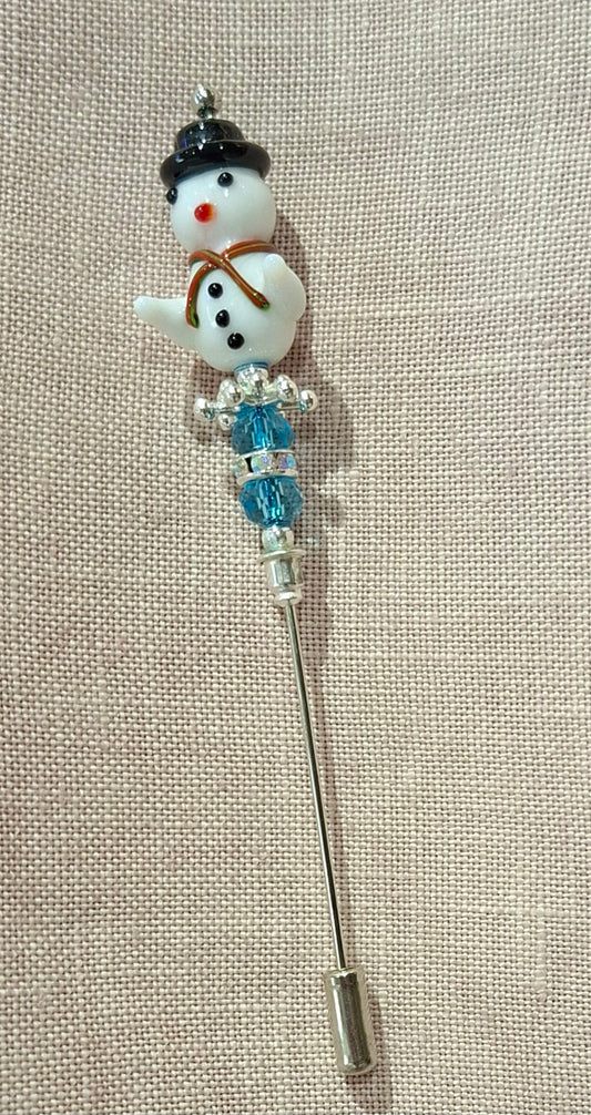 Snowman Pin by Minnie McBean