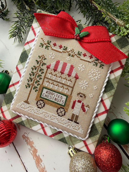 Christmas Market #11 Roasted Chestnut Stand - Cross Stitch Pattern by Country Cottage Needleworks
