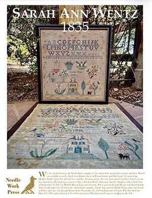 Sarah Ann Wentz - Reproduction Sampler Pattern by Needlework Press