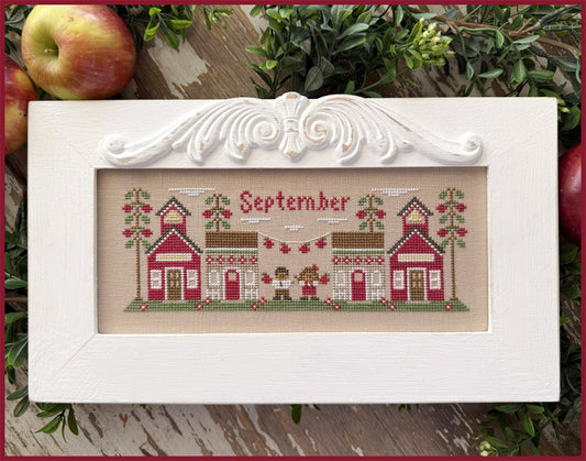 Mini Monthly Village September - Cross Stitch Pattern by Country Cottage Needleworks
