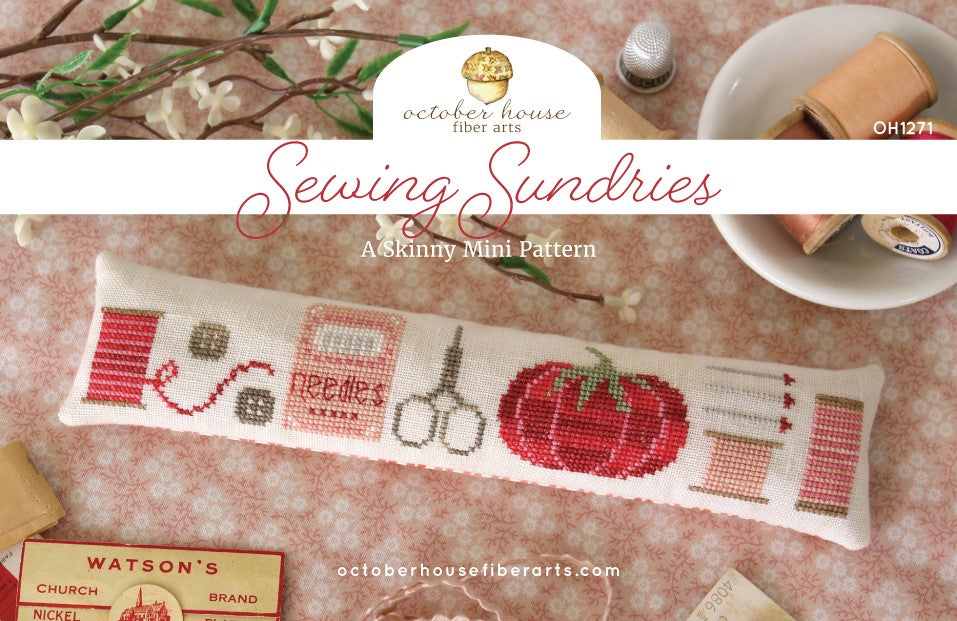 Sewing Sundries - Cross Stitch Pattern by October House Fiber Arts