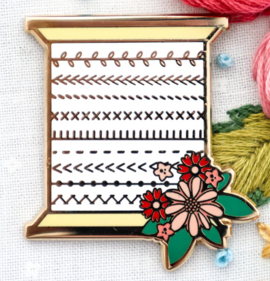 Stitchy Spool Needle Minder by Flamingo Toes