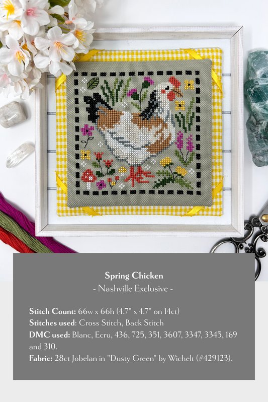 Spring Chicken - Cross Stitch Chart by Tiny Modernist