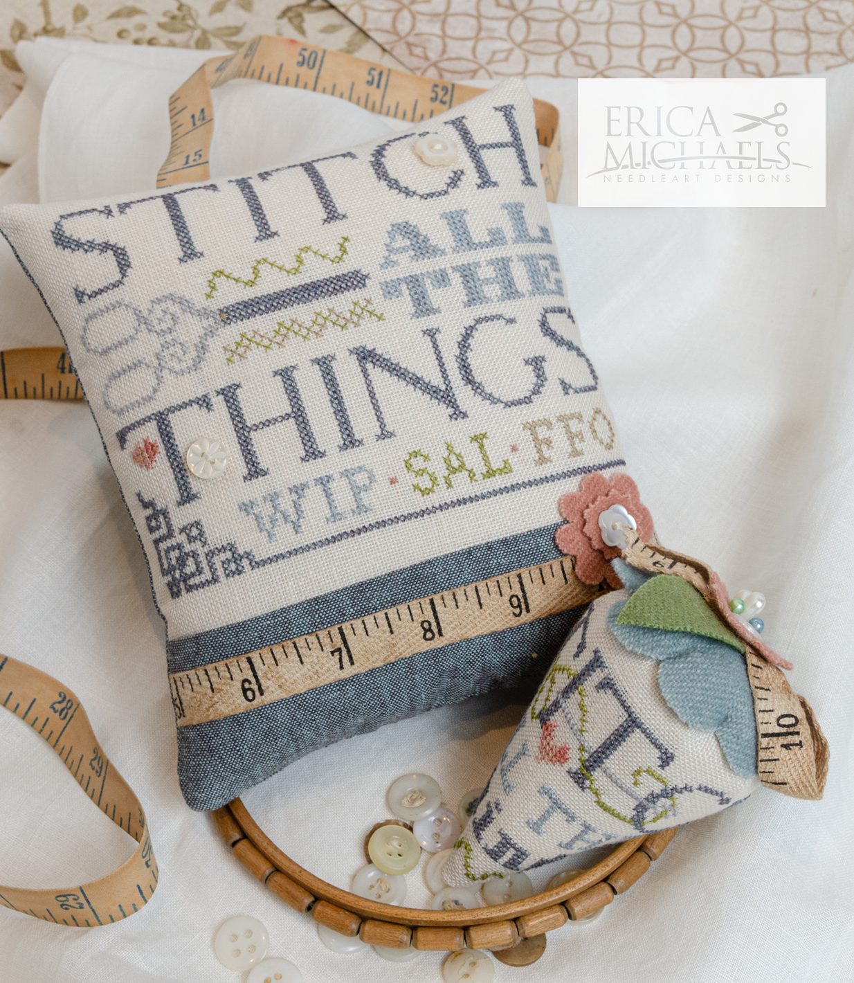 Stitch All the Things Cross stitch pattern by Erica Michaels