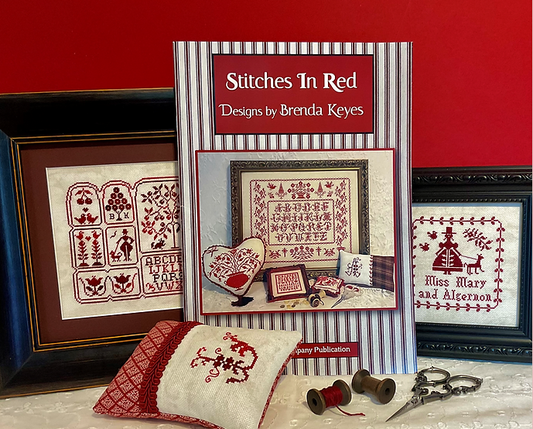 Stitches in Red - Cross Stitch Book by The Sampler Company