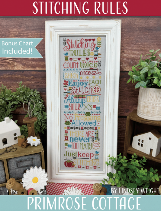 Stitching Rules - Cross Stitch Chart by Primrose Cottage