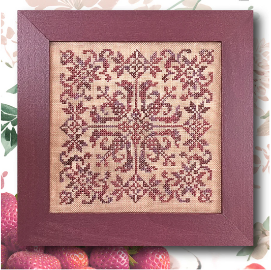 Strawberry Square - Cross Stitch Pattern by Ink Circles