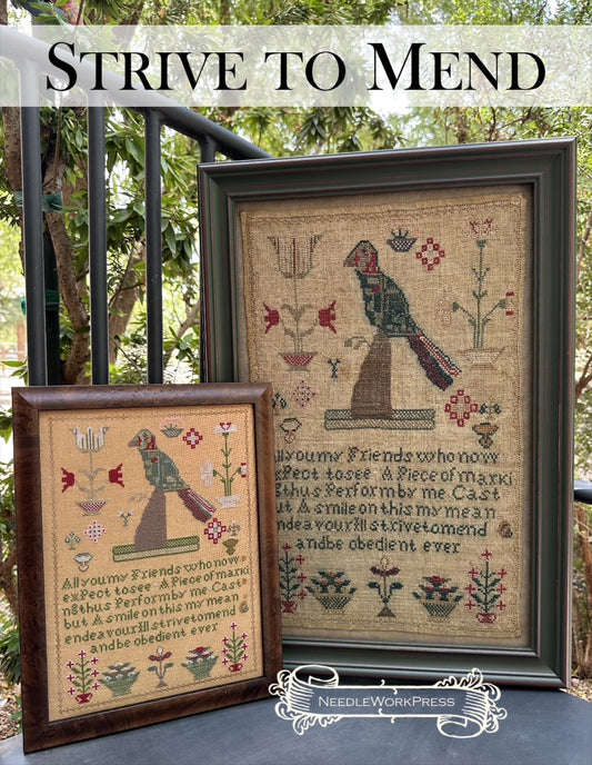 Strive to Mend- Cross Stitch Pattern by Needlework Press