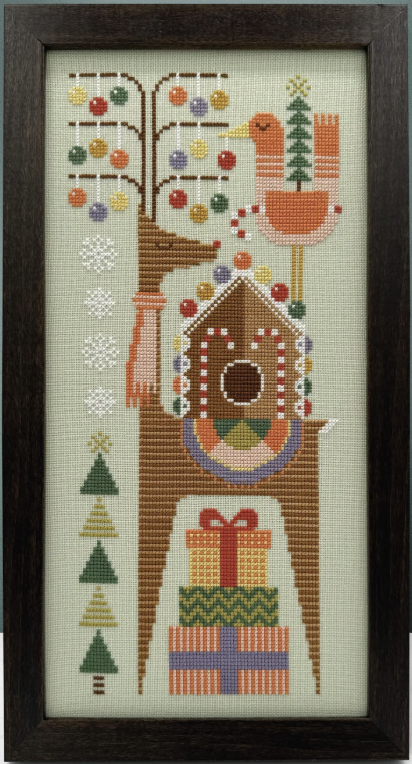 Sugarplum Stag - Cross Stitch Pattern by Boomerang Stitches PREORDER