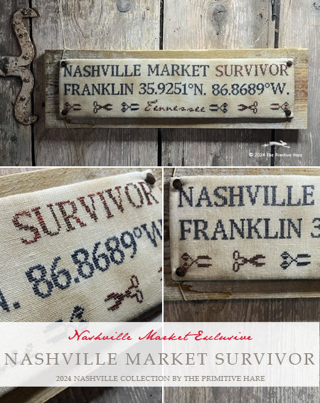 Nashville Survivor - Cross Stitch Pattern by Primitive Hare