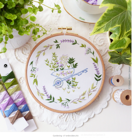 Gardening Embroidery Kit by Tamar