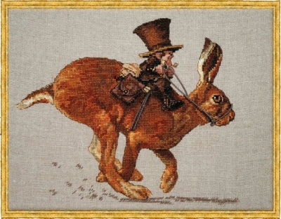 The Hare and the Postman - Cross Stitch Pattern by Annaick Chauvel