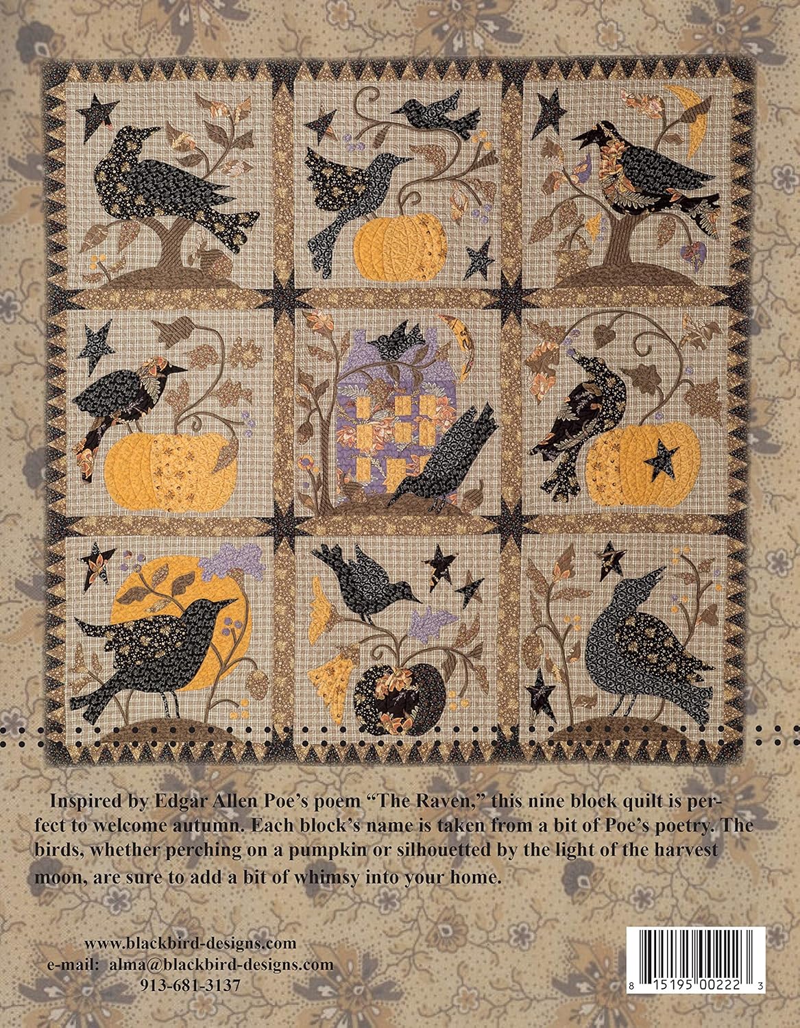 The Raven - Applique Quilt Designs by Blackbird Designs