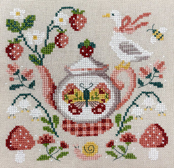 The Goose Teapot - Cross Stitch Chart by Tiny Modernist PREORDER