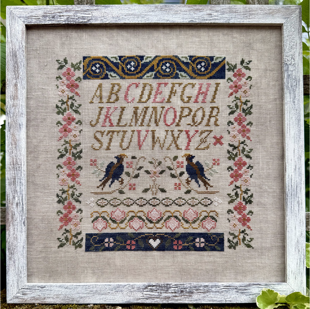 Two Blue Birds Sampler - Cross Stitch Pattern by Jan Hicks PREORDER