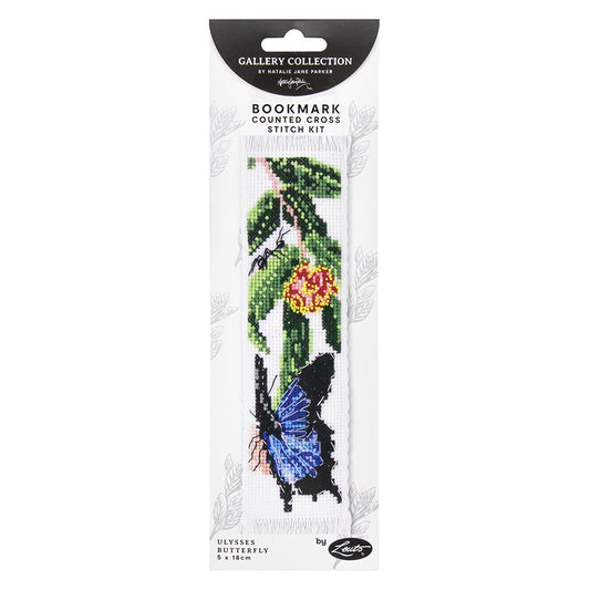 Ulysses Butterfly Cross Stitch Bookmark Kit by Natalie Jane Parker
