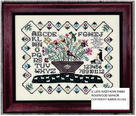 WESTHOPE FARM SAMPLER - Cross Stitch Chart by Rosewood Manor