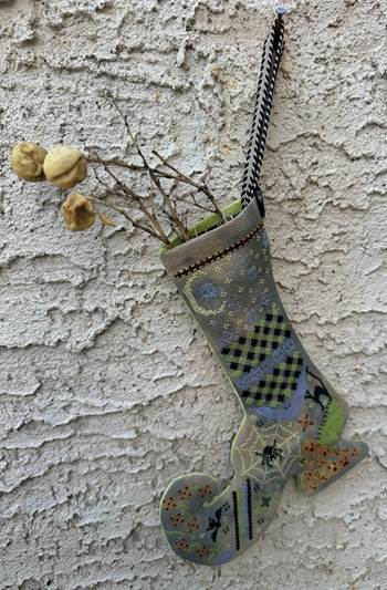 Witch’s Boot Stocking - Cross Stitch Pattern by Rebel Stitcher PREORDER
