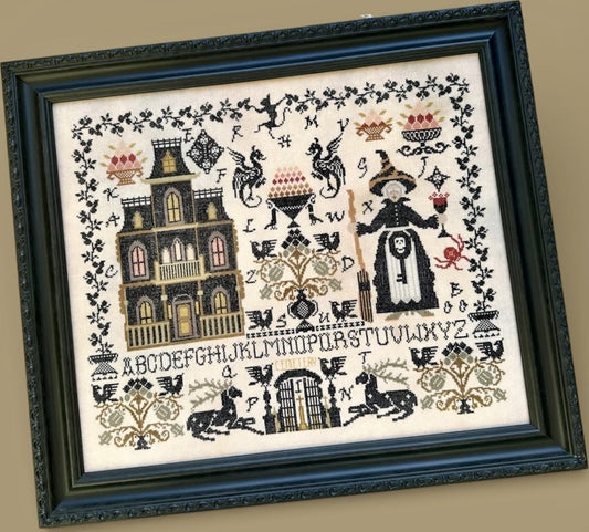 WITCH HOUSE SAMPLER - Cross Stitch Chart by Twin Peak Primitives PREORDER