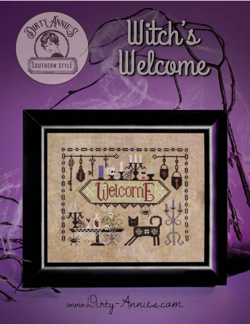 Witch's Welcome - Cross Stitch Pattern by Dirty Annie's PREORDER