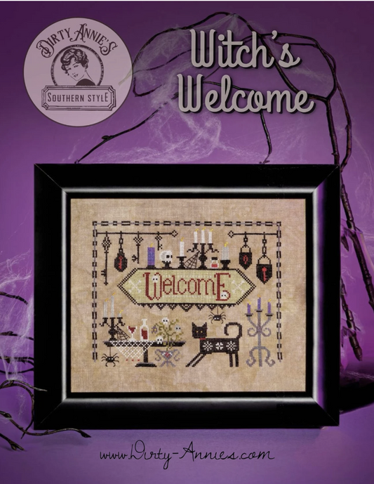 Witch's Welcome - Cross Stitch Pattern by Dirty Annie's PREORDER