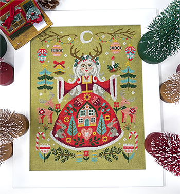 The Yule Goddess - Cross Stitch Pattern by Tiny Modernist
