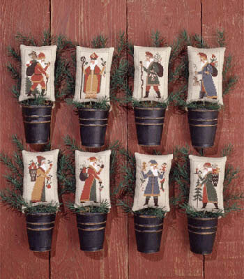 Old World Santas II - Cross Stitch Pattern by Prairie Schooler