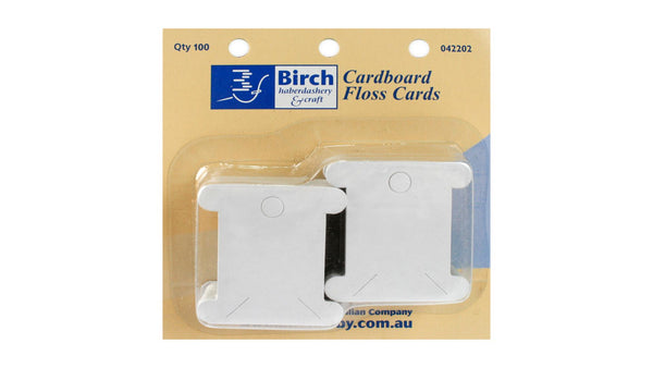 Birch Floss Cardboard Cards Pack 100