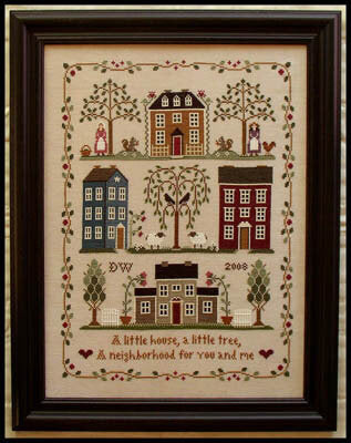 Little House Neighborhood - Cross Stitch Chart by Little House Needleworks