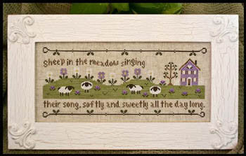 Sheep in the Meadow - Cross Stitch Pattern by Country Cottage Needleworks