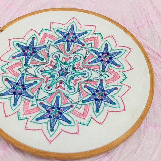 Stardust - Freestyle Embroidered Mandala - Full Kit