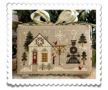 Hometown Holiday #2 Main Street Station - Cross Stitch Pattern by Little House Needleworks
