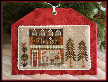 Hometown Holiday #8 Florist - Cross Stitch Pattern by Little House Needleworks