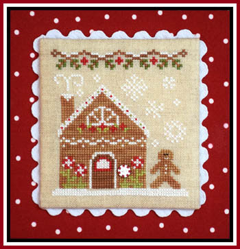 Gingerbread Village #04 -Gingerbread House 2 - Cross Stitch Pattern by Country Cottage Needleworks