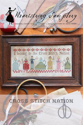 Cross Stitch Nation- Cross Stitch Pattern by Heartstring Samplery