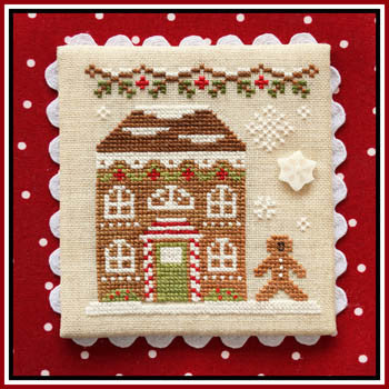 Gingerbread Village #11 -Gingerbread House 8 - Cross Stitch Pattern by Country Cottage Needleworks