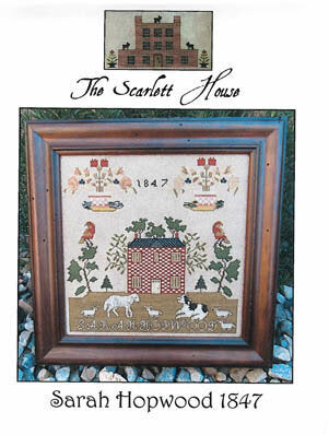 Sarah Hopwood 1847 - Reproduction Sampler Cross Stitch Pattern by The Scarlett House